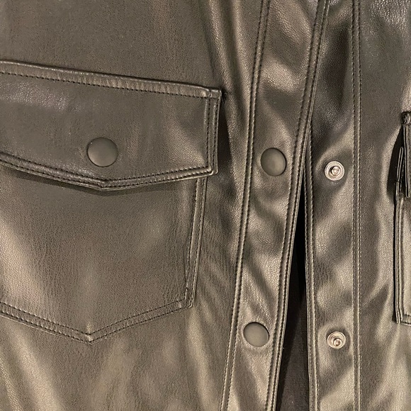 Zara Faux Woman's Leather Jacket | Size 10 - Picture 2 of 7